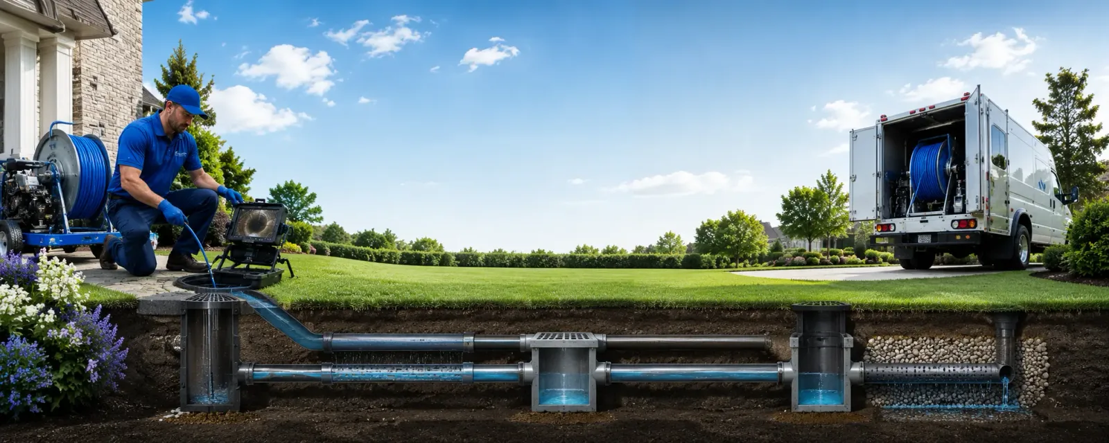 Outdoor drain cleaning information for Ellsworth Afb, SD